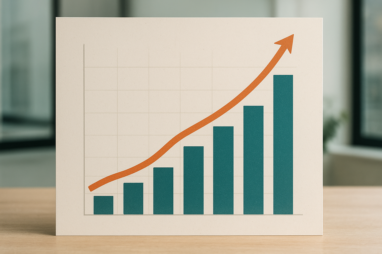 Grafico astratto che rappresenta rendimenti, volatilità e variazioni di mercato nel tempo