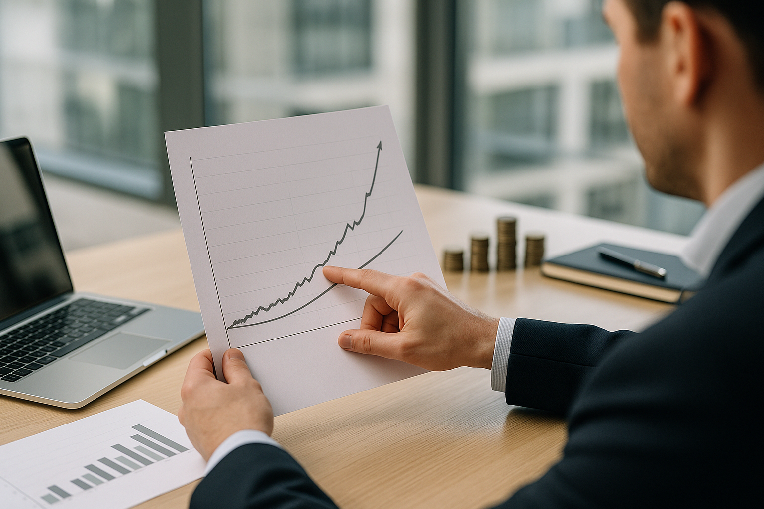 Confronto concettuale tra andamento di breve periodo e lungo periodo dei rendimenti nel tempo